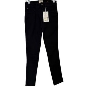 New w/ Tags Sezane Denim Black Slim Parfait Skinny Mid Rise Jeans Womens 28 Tall